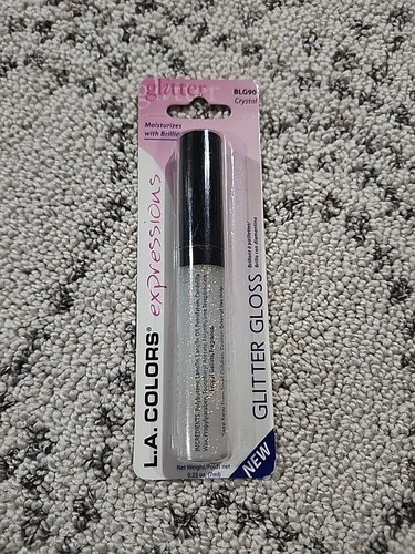 Vtg L.A. COLORS SPARKLE LIPGLOSS (BRAND NEW- SEALED) Clear Sparkly Gloss New