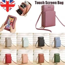 Women Crossbody Phone Purse Shoulder Strap RFID Blocking Wallet Touch Screen Bag