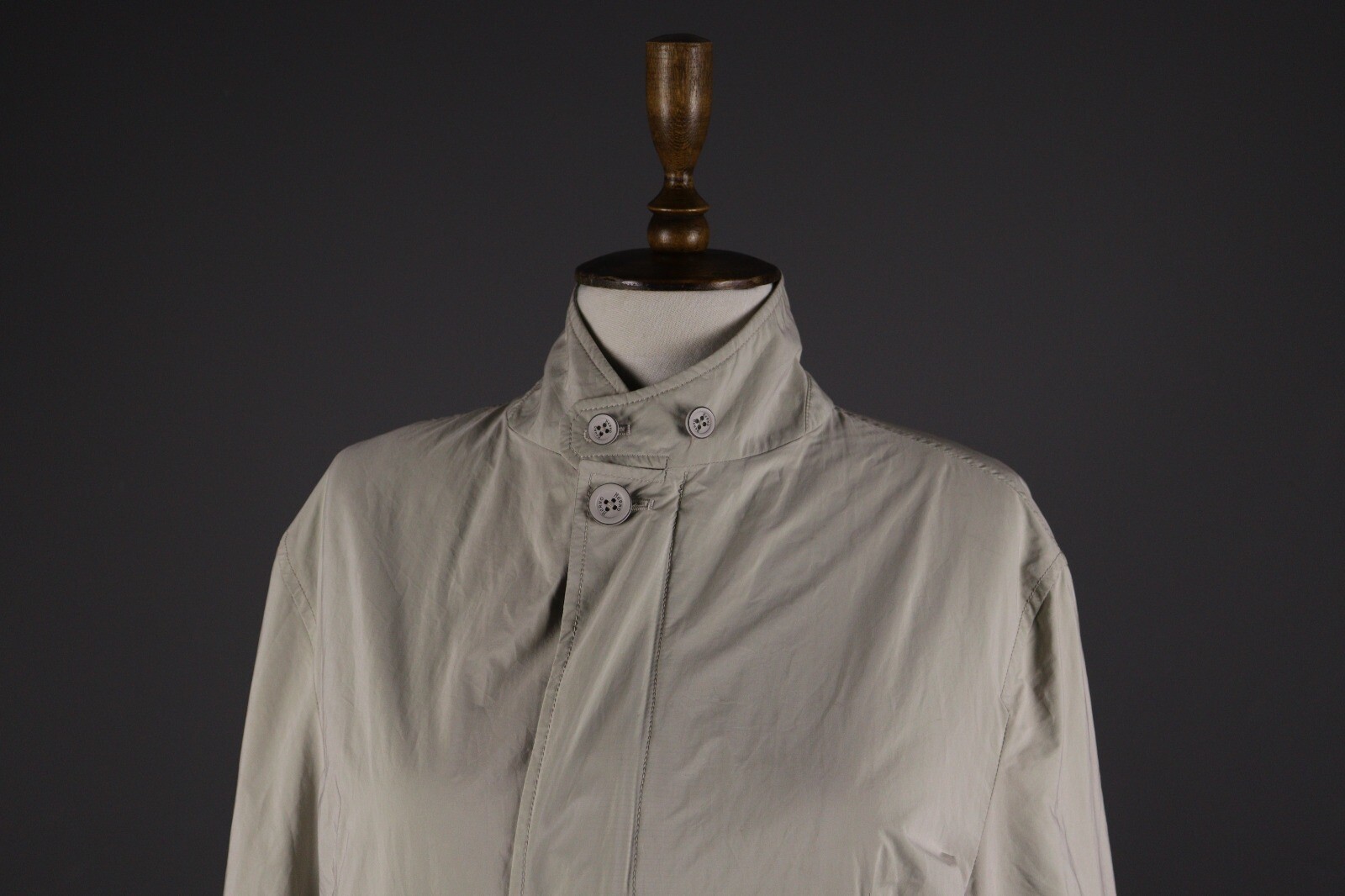 HERNO Ivory Button Down Two Pockets Coat Jacket S… - image 3