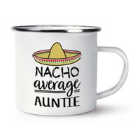 Nacho Durchschnitt Auntie Emaille Becher Tasse Worlds Best Favorit Lustig Toll