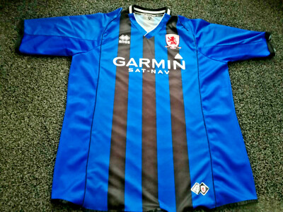 Maillot De Football Middlesbrough Extérieur 2008-2009 - Taille XXXL, Marque Erreà, Occasion Usé (couleur Passée)