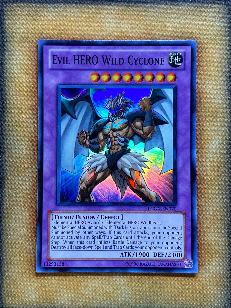 Yugioh Evil HERO Wild Cyclone LCGX-EN070 Super Rare LP | eBay Yugioh Evil HERO Wild Cyclone LCGX-EN070 Super Rare LP | eBay