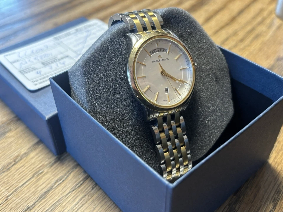 Reloj Hombre SUIZO MAURICE LACROIX LC1007 Dos Tonos Foto 2 de 4