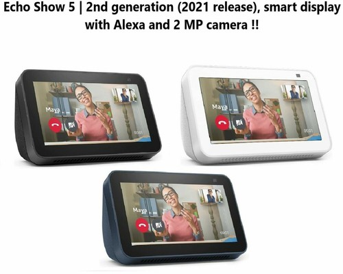 New Amazon Echo Show 5 Smart Speaker with Alexa Voice...