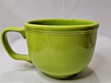 Homer Laughlin China Co Jumbo Mug  Lemongrass Green Cup Soup Made In USA MCM