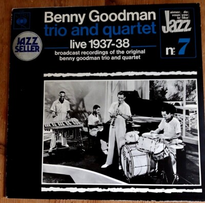 LP : Benny Goodman : trio and quartet / live 1937-38 / Jazz / CBS