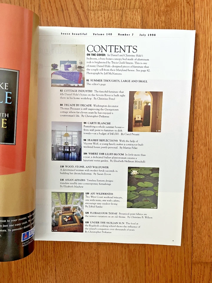 House Beautiful 1998 Lot of 2 Max Levy Vicente Wolf Stephen Shubel Bill Blass - Image 4 of 4