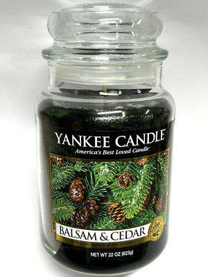 Yankee Candle  BALSAM & CEDAR LJ 22 oz Candle - Returning Favorite NEW UNUSED
