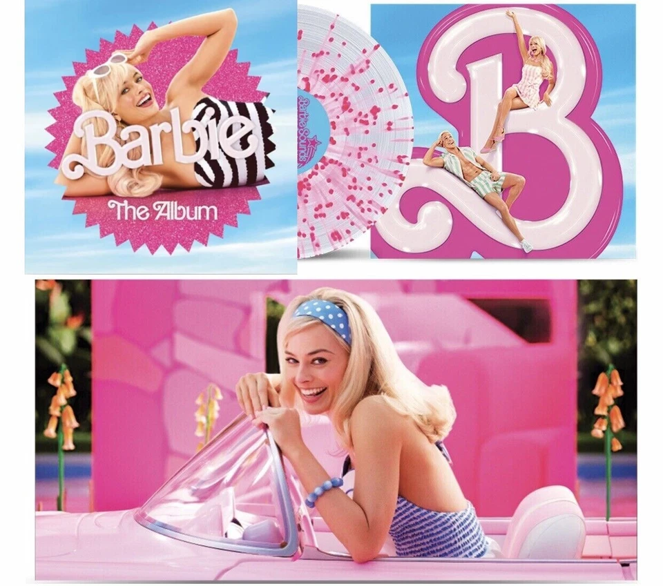 BARBIE THE ALBUM VINYL NEW! LIMITED CLEAR PINK SPLATTER LP + POSTER! DUA LIPA - Image 3 of 3