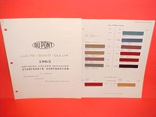 1963 STUDEBAKER AVANTI GRAN TURISMO DAYTONA CONVERTIBLE PAINT CHIPS 1962-1964