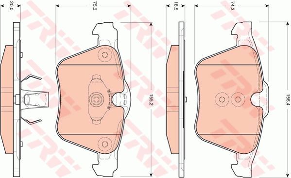 Plaquettes de frein Volvo V70 II D5 haute endurance pour transmission intégrale XC70 AWD