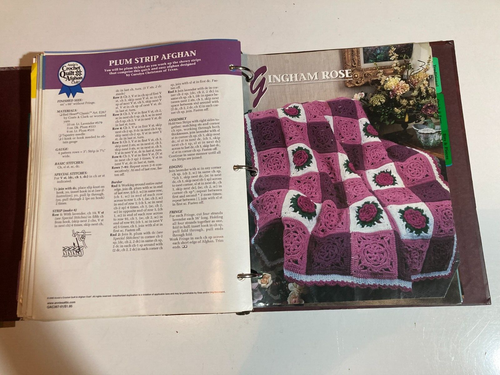 ANNIE'S QUILT AND AFGHAN CLUB 3 Ring Binder 250 Vintage Patterns Annie's Attic - Picture 16 of 17
