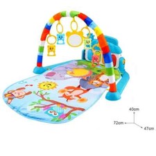 Musical Baby Activity Gym Rack Play Mat Kid Rug Puzzle Mat Carpet Piano Keyboard