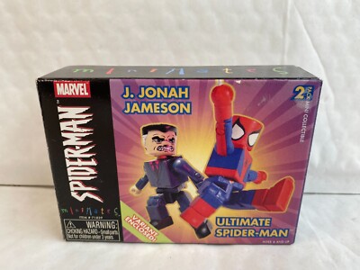 MARVEL MINIMATES SERIE J. JONAH JAMESON & ULTIMATE SPIDER-MAN SPIELZEUG MINIFIGUREN