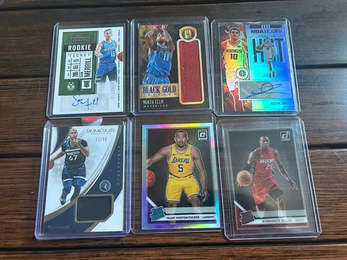 ASSORTED BASKETBALL ROOKIE AUTO GU JERSEY 6 CARD LOT. LT#5 | eBay