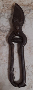Vintage Steel Hand Pruning Shears Gardening Decor