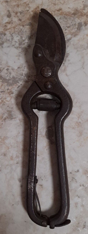 Vintage Steel Hand Pruning Shears Gardening Decor