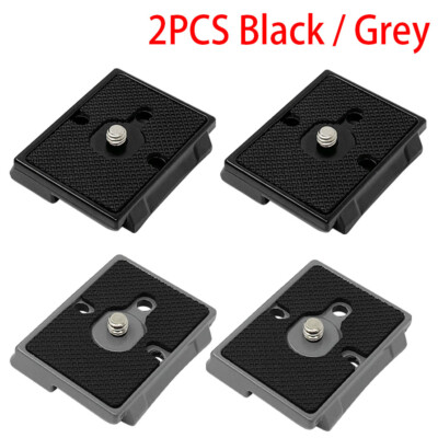 2pcs 323 Quick Release Plate 1/4'' Screw Tripod Camera for Manfrotto 200pl-14 RC2