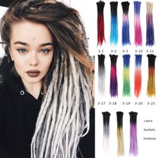 1piece 24" Long Handmade Dreadlocks Extensions SE Dreads Pre-loop Crochet Braids