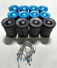 Lot of 12 - Conair Wave & Volume Flocked Rollers/Cullers + Clips   Fast Shipping