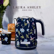 Laura Ashley 1.7L Electric Kettle Fast Boil Stainless Steel Jug Kettle 3KW