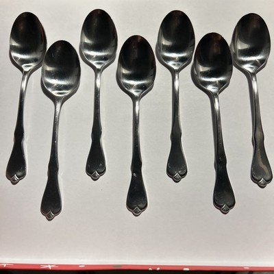 Vintage Oneida American Freedom - Set of 7 Soup Spoons - Wm A Rogers Premier