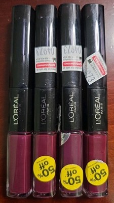 4 Pack L'OREAL - Infallible Pro-Last Lipcolor 215 Raisin Revival