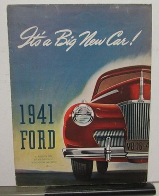 1941 Ford Its a Big New Car Sales Folder