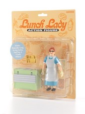 Lunch Lady Action Figure from the Chris Farley SNL TV skit, 2006 Rare