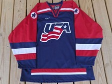 Team USA 2002 XL Nike Hockey Jersey Winter Olympics Home Salt Lake City