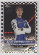 2022 Topps Chrome Formula 1 Checker Flag Refractor Olli Caldwell #89 0p62
