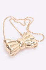 Bow Metal Mini Clutch in Silver or Gold