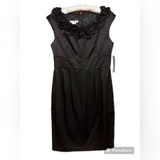 NWT London Times size 8 sleeveless black dress