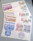 West Germany 1977 FDC Burgen und Schlösser Castles Fidacos Cachet Set of 5
