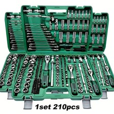 210 Pcs Heavy-duty Professional Mechanic Tool Set With 14 38 12 Drive So 210 Pcs Heavy-duty Professional Mechanic Tool Set With 14 38 12 Drive So