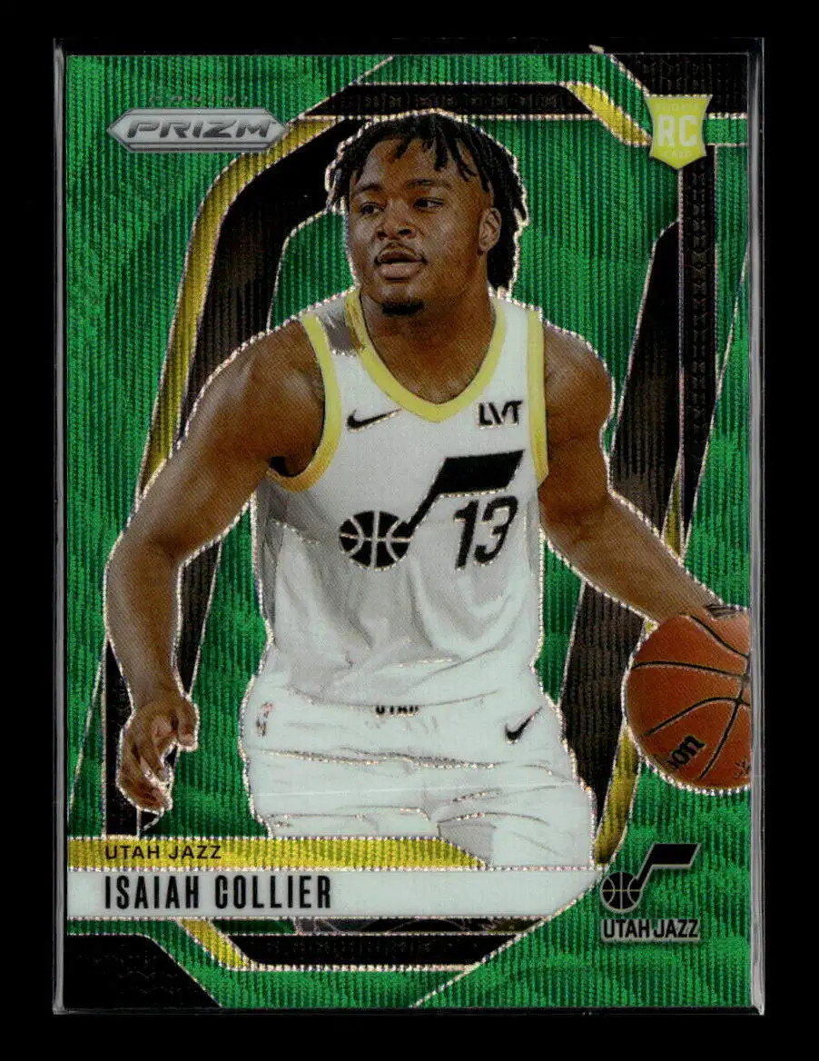 Isaiah Collier 2024-25 Panini Prizm Green Wave Prizm #227 RC