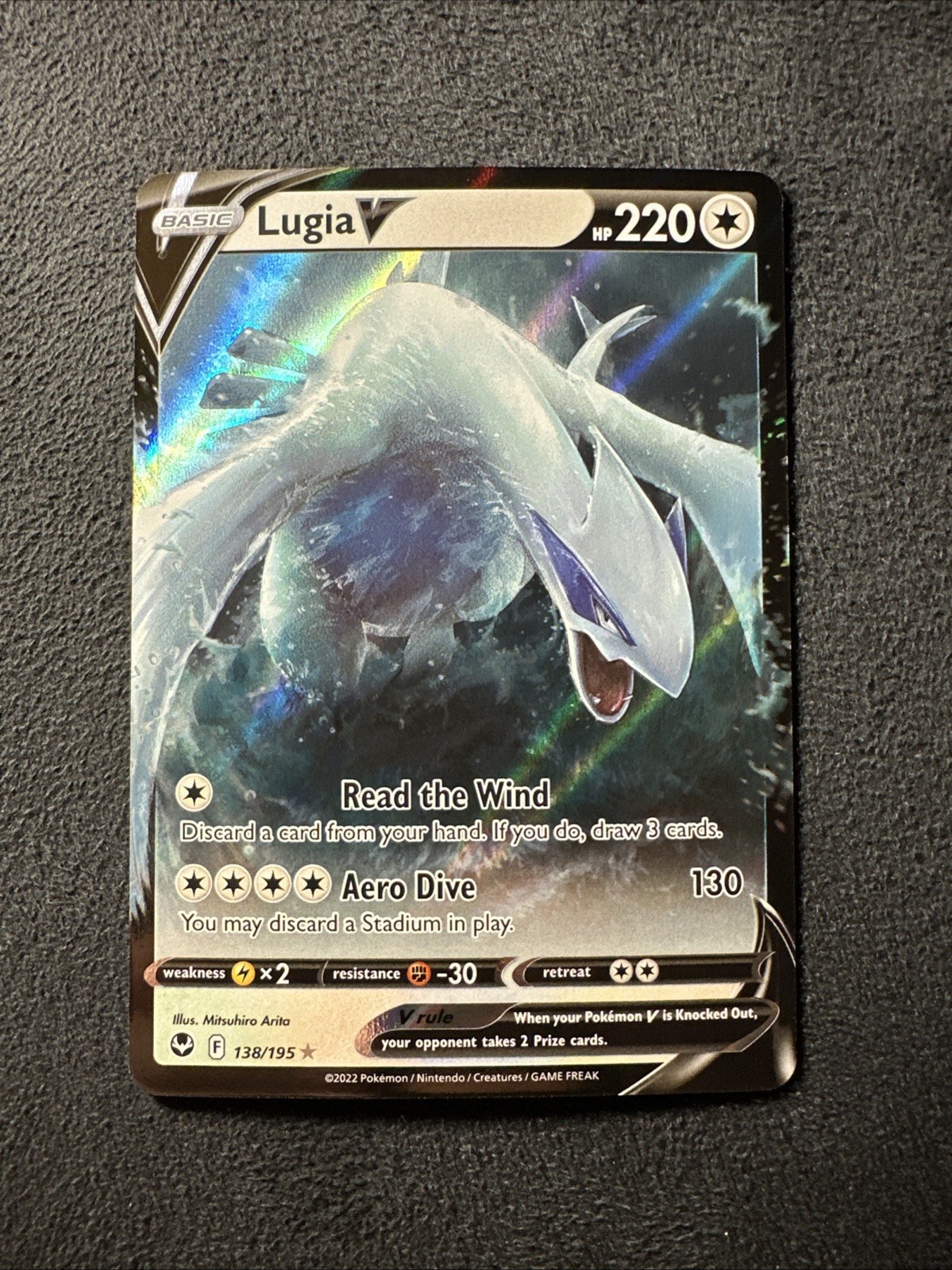 Pokemon TCG Lugia V 138/195 Silver Tempest Ultra Rare Holo
