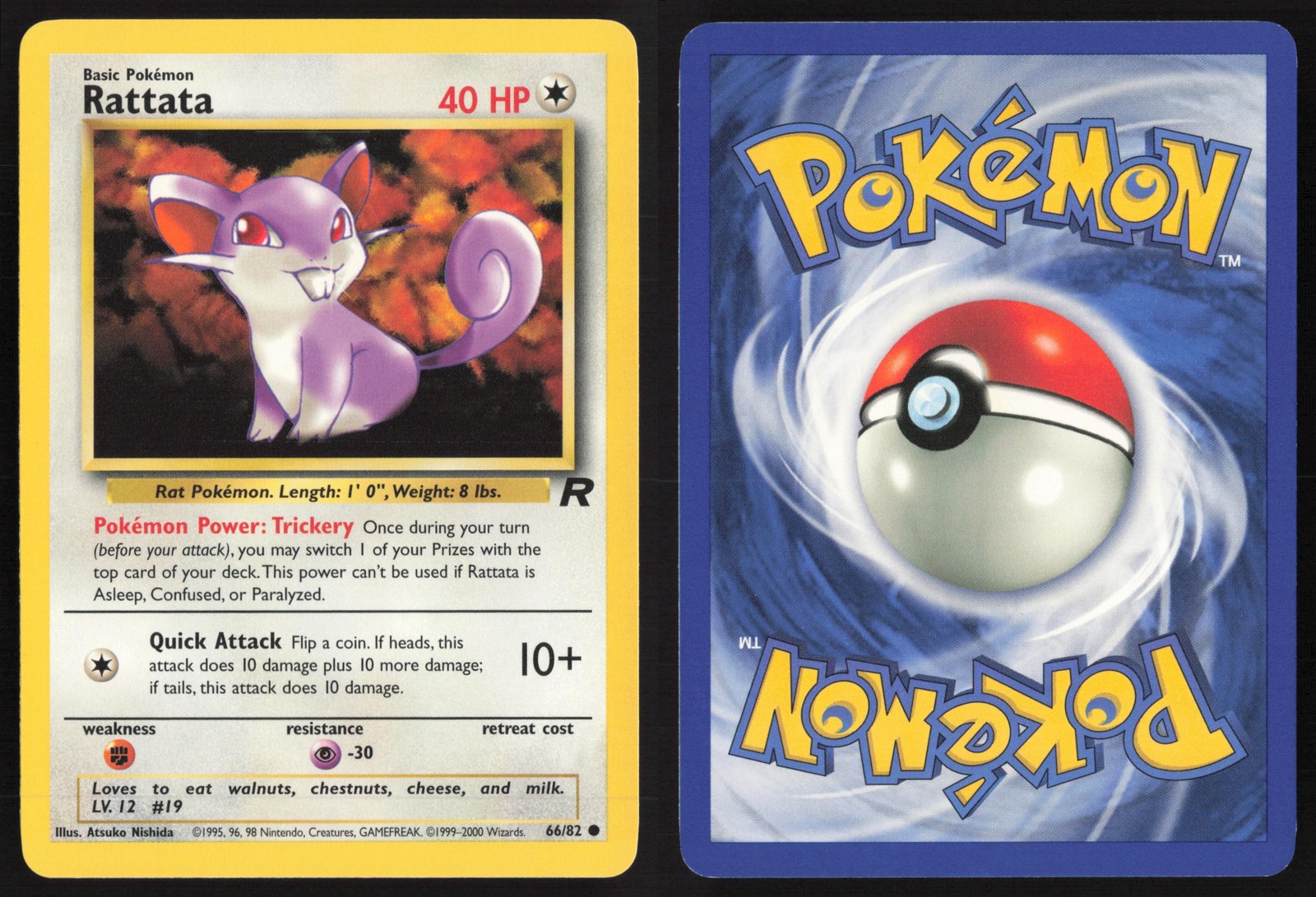 Pokemon TCG | Rattata 66/82 | Team Rocket Common | Near Mint