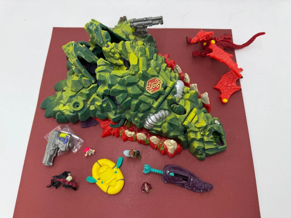 Vintage Bluebird 1993 ☆ Mighty Max ☆ Storms Dragon Island Playset & Accessories - Imagem 2 de 4