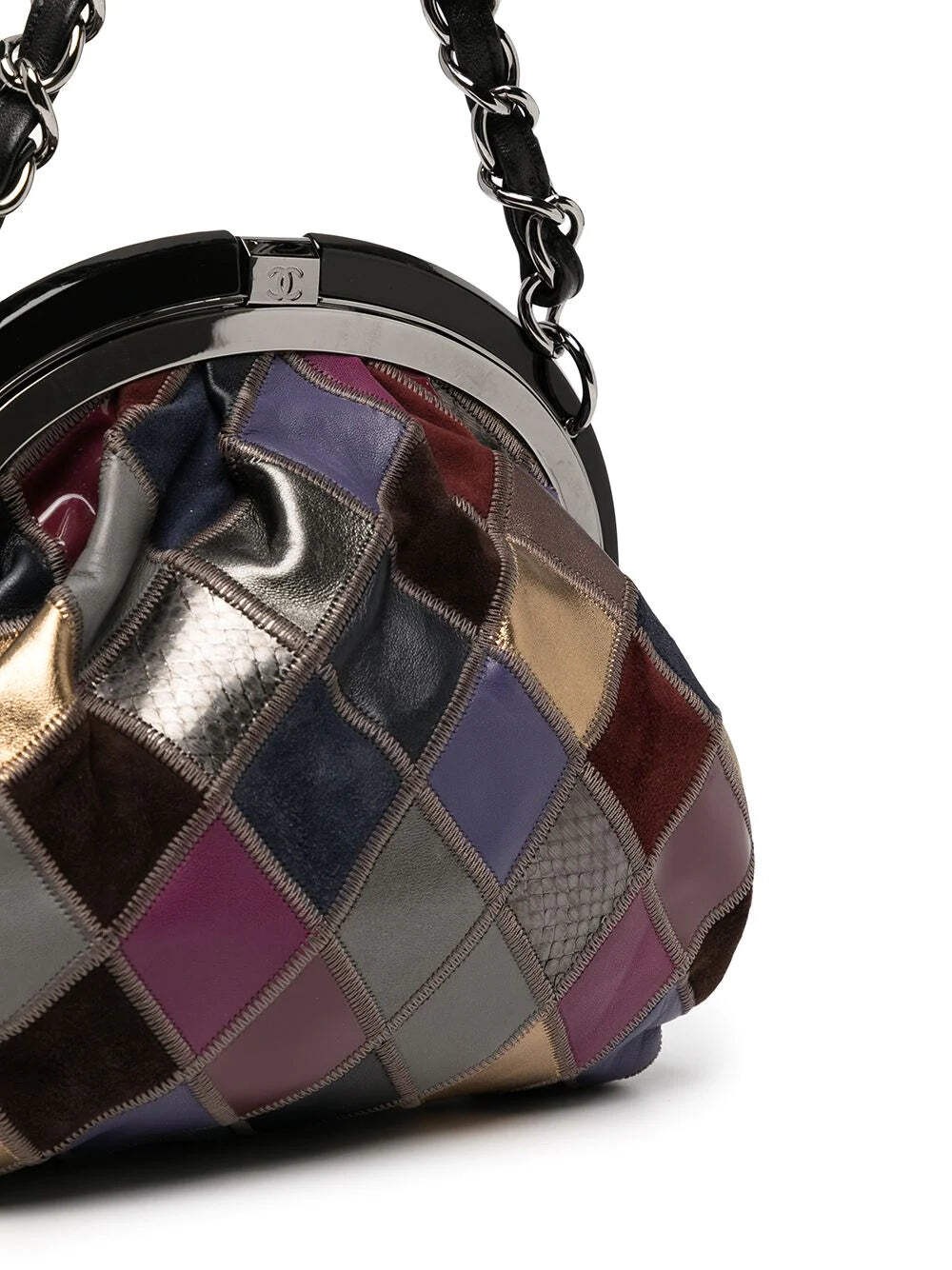 Chanel Leather Patchwork Handbag Multi Womens - image 4