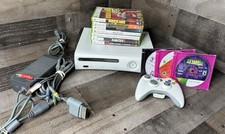 Microsoft XBox 360 Console Bundle 20GB w/ Controller  10 Games - Tested