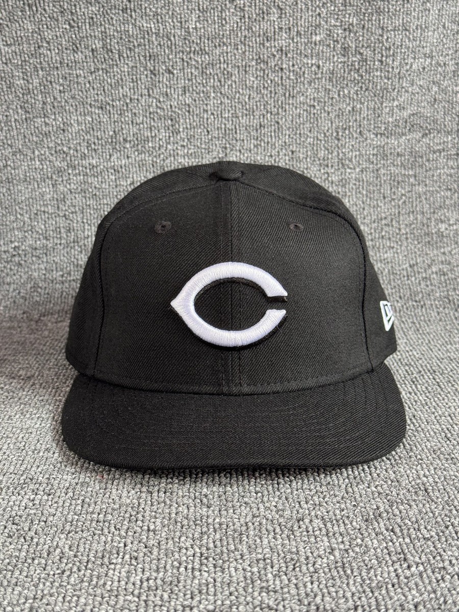 New Era Cincinnati Reds 9FIFTY Snapback Black Flat Brim Hat OS