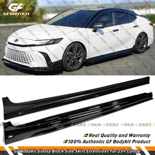 For 2025 Toyota Camry LE XLE SE XSE GF Bodykit Gloss Black Side Skirt Extension