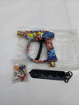 #ad 4350PSI High Pressure Water Gun with Graffiti Design 1L Foam Cannon amp; 1 4quot; Quic $18.99