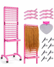 Pink Adjustable Double-Sided Braiding Rack, 2...