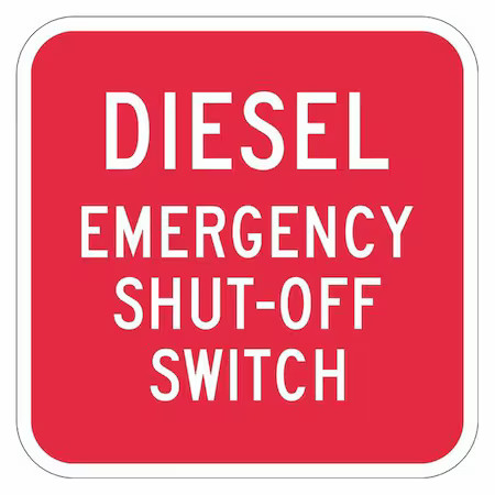 Lyle T1-1768-Hi_12X12 Facility Sign, 12 In H, 12 In W, Aluminum, Square,
