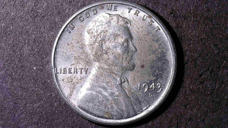 1943-D Steel Lincoln Wheat Penny *Double Struck*