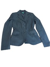 United Colors of Benetton Womens 3 Button Wool Blend Blazer Jacket Size 38 XS