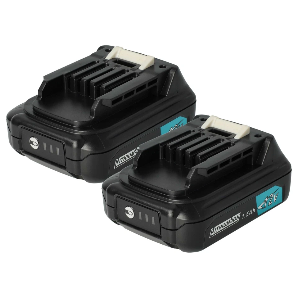 2x Akku für Makita UR100DSME UR100D UR100DWE UR100DWAEX UR100DSMEX 1500mAh 12V