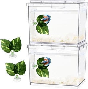 Aquarium Fish Tank Starter Kit with LED Lighting Gallon Fish Tank USA